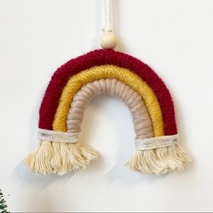 Rainbow Macrame Wall Decor Home Decor Nursery Decor Fall Winter Decor